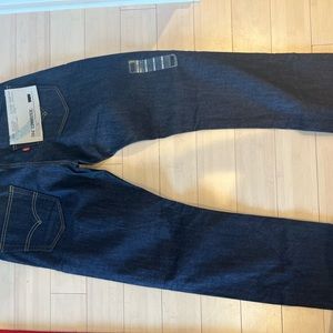 Mens Levi 504 Commuter Dark Wash Jeans